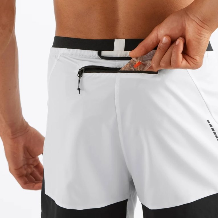 White Salomon Cross 2in1 Men's Shorts | IE OL4235